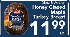 Eurofresh Market Dietz & Watson honey glazed maple turkey breast offer