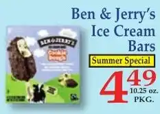 DeMoulas Market Basket Ben & Jerry's Ice Cream Bars offer