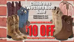 Reams Childrens Western Boot Sale offer