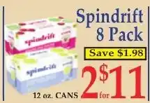 DeMoulas Market Basket Spindrift 8 Pack offer