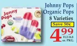 DeMoulas Market Basket Johnny Pops Organic Pops offer