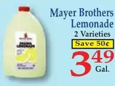 DeMoulas Market Basket Mayer Brothers Lemonade offer