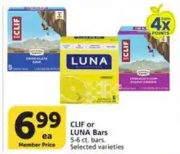 Food Pavilion Clif or Luna Bars offer