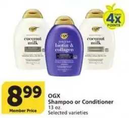 Food Pavilion Ogx Shampoo or Conditioner offer