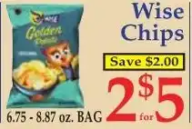 DeMoulas Market Basket Wise Chips Golden Potato offer