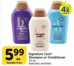 Food Pavilion Signature Care Shampoo or Conditioner offer