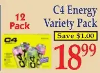 DeMoulas Market Basket C4 Energy Variety Pack offer
