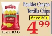 DeMoulas Market Basket Boulder Canyon Tortilla Chips offer