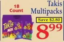 DeMoulas Market Basket Takis Multipacks offer