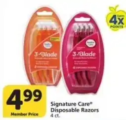 Food Pavilion Signature Care Disposable Razors offer