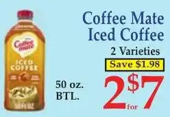 DeMoulas Market Basket Coffee Mate Iced Coffee offer