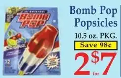 DeMoulas Market Basket Bomb Pop Popsicles offer