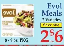 DeMoulas Market Basket Evol Meals offer