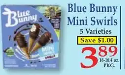 DeMoulas Market Basket Blue Bunny Mini Swirls offer