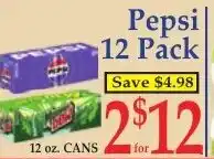 DeMoulas Market Basket Pepsi 12 Pack offer