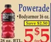 DeMoulas Market Basket Powerade Bodyarmor offer