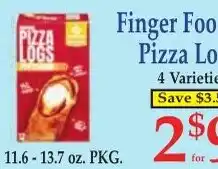 DeMoulas Market Basket Finger Food Pizza Logs offer