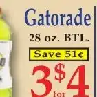 DeMoulas Market Basket Gatorade offer