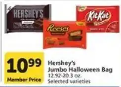 Food Pavilion Hershey's Jumbo Halloween Bag offer