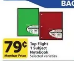 Food Pavilion Top Flight 1 Subject Notebook offer