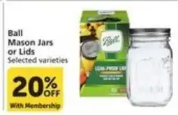 Food Pavilion Ball mason jars or lids offer