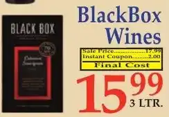 DeMoulas Market Basket Black Box Wines offer