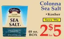 DeMoulas Market Basket Colonna sea salt offer