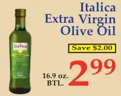 DeMoulas Market Basket Italica extra virgin olive oil offer
