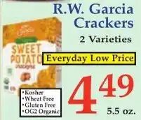 DeMoulas Market Basket R.W. Garcia Crackers offer