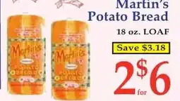 DeMoulas Market Basket Martin's Potato Bread offer
