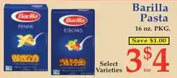 DeMoulas Market Basket Barilla Pasta offer