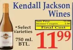 DeMoulas Market Basket Kendall Jackson Wines offer