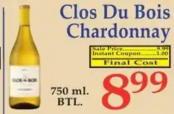 DeMoulas Market Basket Clos Du Bois Chardonnay offer
