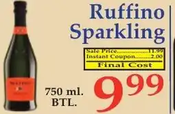 DeMoulas Market Basket Ruffino Sparkling offer