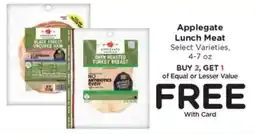 Pay Less Applegate lunch meat offer
