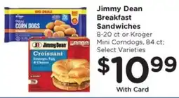 Pay Less Jimmy Dean Breakfast Sandwiches offer