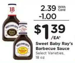 Pay Less Sweet Baby Ray's Barbecue Sauce offer