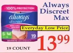 DeMoulas Market Basket Always discreet max offer