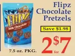 DeMoulas Market Basket Flipz Chocolate Pretzels offer
