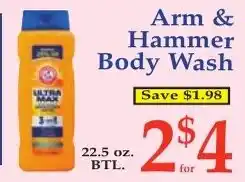 DeMoulas Market Basket Arm & Hammer Body Wash offer