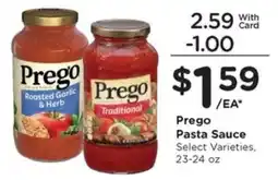 Pay Less Prego pasta sauce offer
