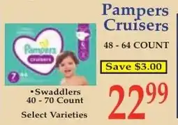 DeMoulas Market Basket Pampers Cruisers offer