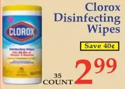 DeMoulas Market Basket Clorox disinfecting wipes offer