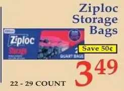 DeMoulas Market Basket Ziploc storage bags offer