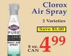 DeMoulas Market Basket Clorox air spray offer