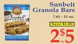 DeMoulas Market Basket Sunbelt Granola Bars offer