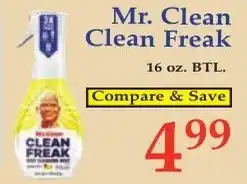DeMoulas Market Basket Mr. Clean Clean Freak offer