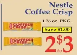 DeMoulas Market Basket Nestle coffee crisp offer