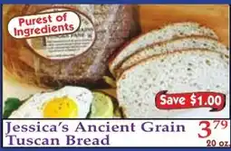 DeMoulas Market Basket Jessica's Ancient Grain Tuscan Bread offer