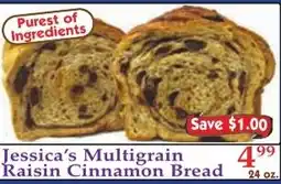 DeMoulas Market Basket Jessica's Multigrain Raisin Cinnamon Bread offer